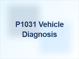 Code P1031 Vehicle Diagnosis Solution