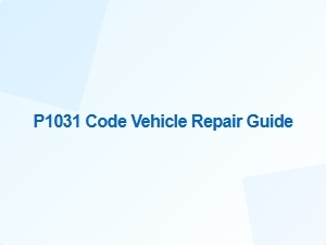 P1031 Code Vehicle Repair Guide